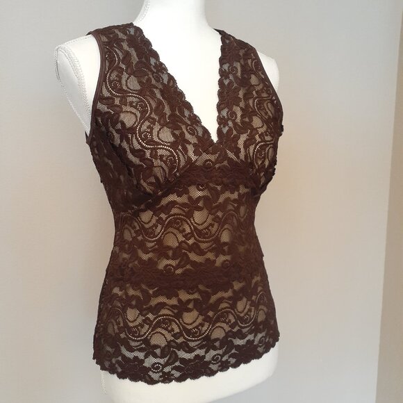 Karen Kane Lace Tank Top - Picture 2 of 13